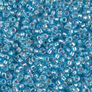 Miyuki seed beads 11/0 - Silver lined aqua ab 11-1018